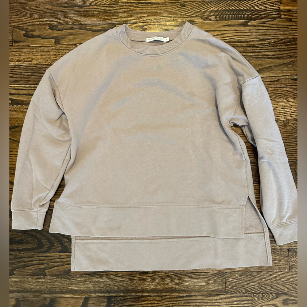 Alternative Apparel Women’s High Low French Terry Sweatshirt Lilac Small